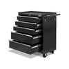 Giantz 5 Drawer Mechanic Tool Box Storage Trolley - Black