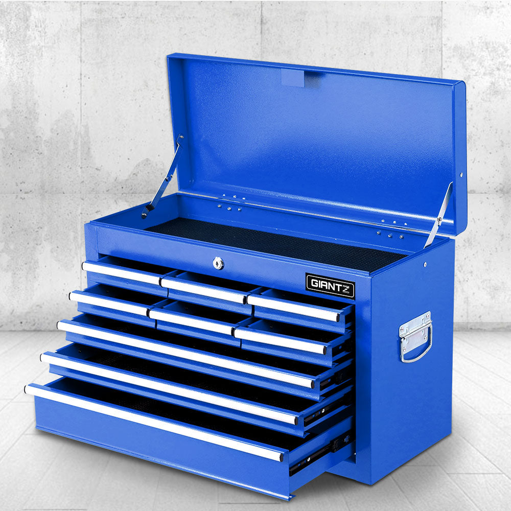 Giantz 9 Drawer Mechanic Tool Box Storage Chest - Blue