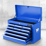 Giantz 9 Drawer Mechanic Tool Box Storage Chest - Blue