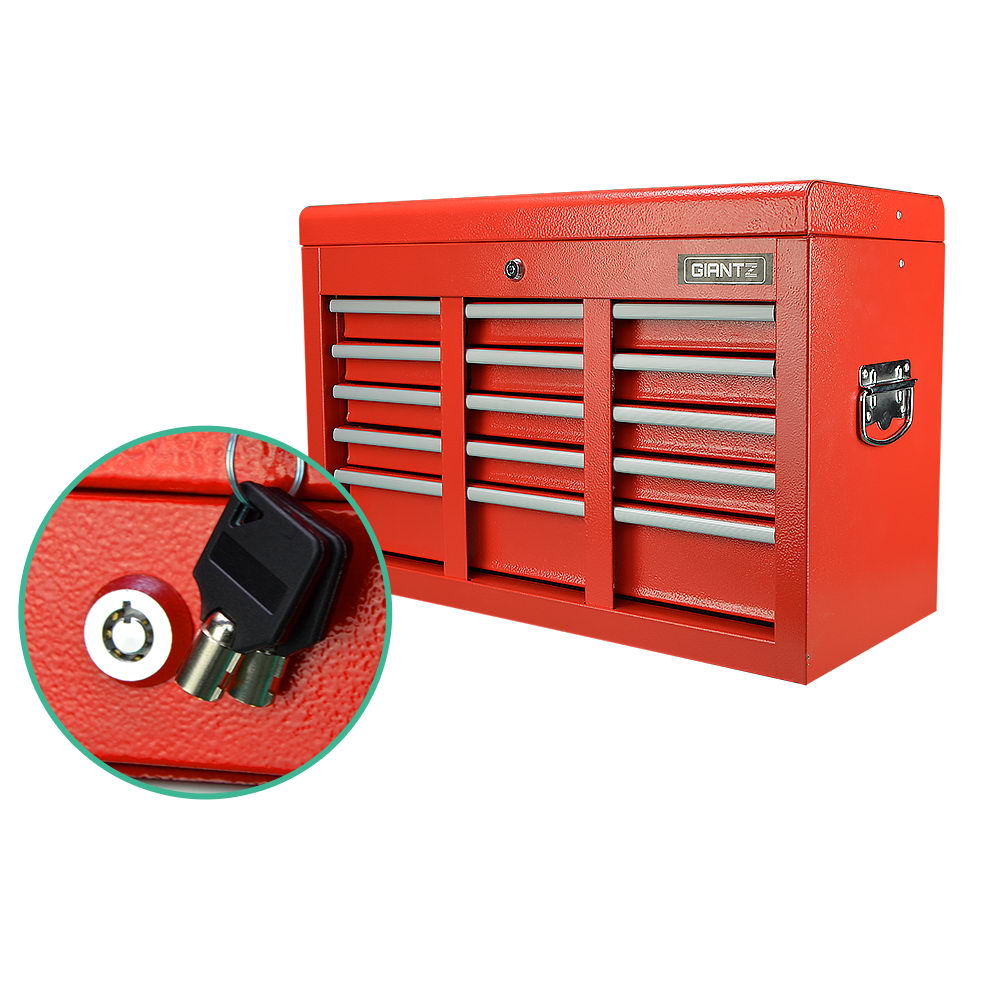 Giantz 9 Drawer Mechanic Tool Box Storage Chest - Red