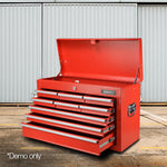 Giantz 9 Drawer Mechanic Tool Box Storage Chest - Red