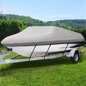 14 - 16 foot Waterproof Boat Cover - Grey