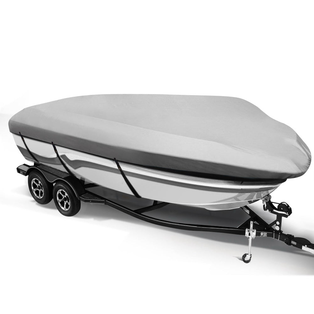 16 - 18.5 foot Waterproof Boat Cover - Grey