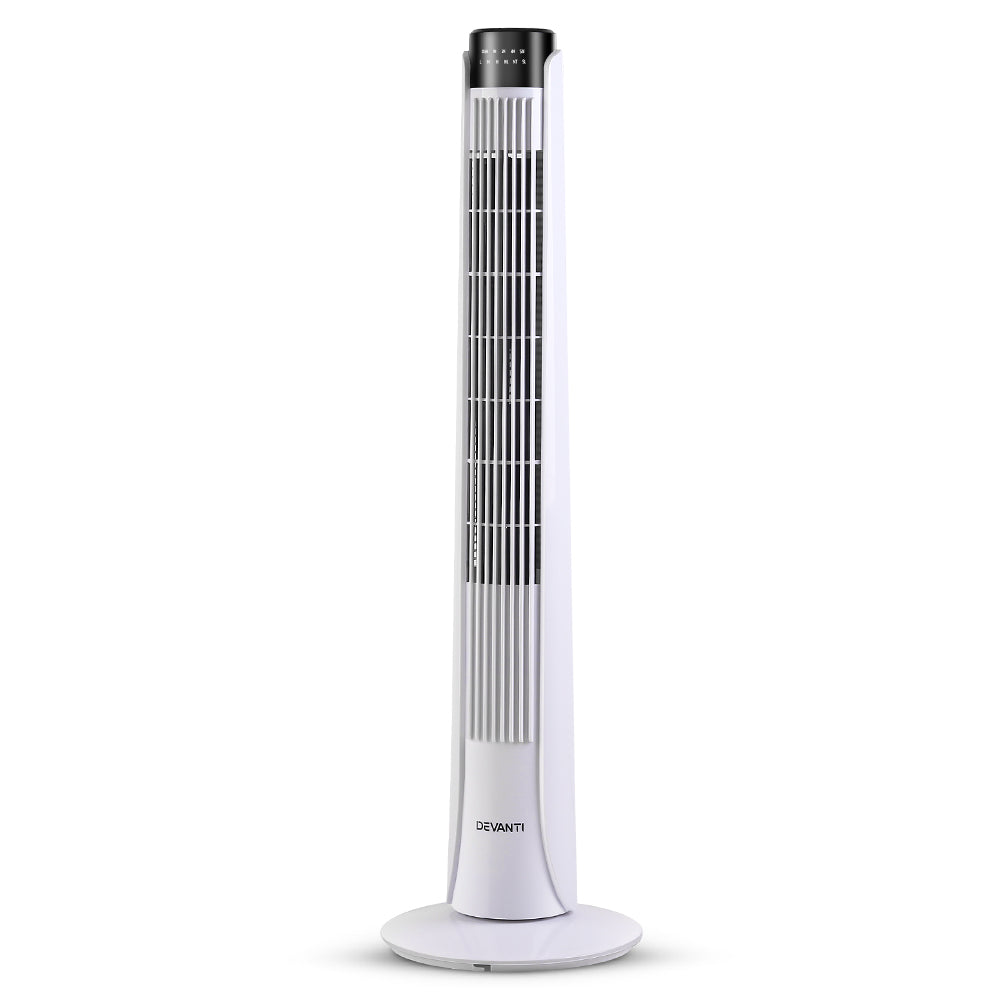 Devanti Portable Tower Fan - White