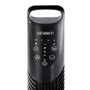 Devanti Portable Cross Flow Tower Fan - Black