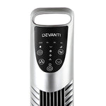 Devanti Portable Cross Flow Tower Fan - Silver