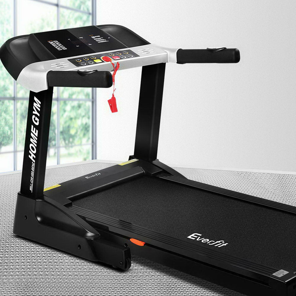 Everfit Electric Treadmill 40cm Running Home Gym Fitness Machine Black