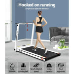 Everfit Electric Treadmill Home Gym Exercise Running Machine Fitness Equipment Compact Fully Foldable 420mm Belt White