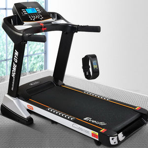 Everfit Electric Treadmill 48cm Incline Running Home Gym Fitness Machine Black