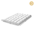 Giselle DOUBLE 1800GSM Mattress Topper Duck Feather Down 9cm Pillowtop Topper