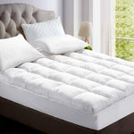 Giselle KING 1800GSM Mattress Topper Duck Feather Down 9cm Pillowtop Topper