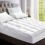 Giselle KING SINGLE 1800GSM Mattress Topper Duck Feather Down 9cm Pillowtop Topper