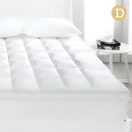 Giselle DOUBLE Mattress Topper Duck Feather Down 1000GSM Pillowtop Topper