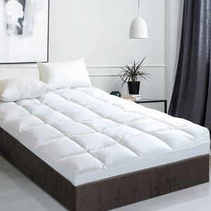 Giselle DOUBLE Mattress Topper Goose Feather Down 1000GSM Pillowtop Topper