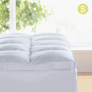 Giselle SINGLE Mattress Topper Goose Feather Down 1000GSM Pillowtop Topper