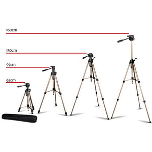 Weifeng 160cm Dual Bubble Level Camera Tripod 