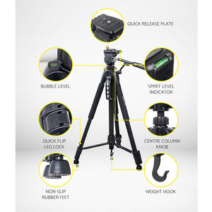 Weifeng 160CM Professional Camera Tripod