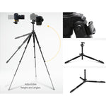 Weifeng 173cm Professional Ball Head Tripod Digital Camera 