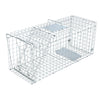 Humane Animal Trap Cage 108 x 40 x 45cm  - Silver