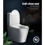 Cefito Toilet Suite Rimless Flush Back to Wall Soft Close Seat Wels Bathroom White