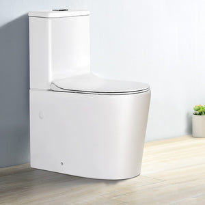 Cefito Toilet Suite Rimless Flush Back to Wall Soft Close Seat Wels Bathroom White