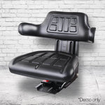 Giantz PU Leather Tractor Seat - Black