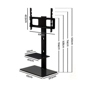 Artiss Floor TV Stand with Bracket Shelf Mount