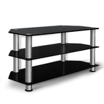 Artiss TV Stand Entertainment Unit Media Cabinet Temptered Glass 3 Tiers