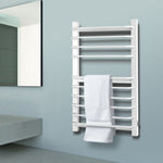 10 Rung Electric Heated Towel Rail - White