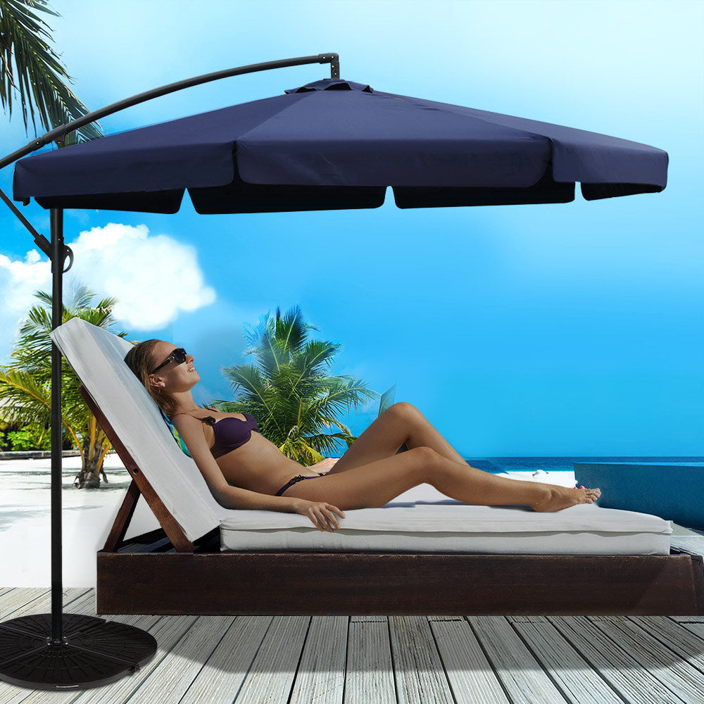 Instahut 3M Outdoor Umbrella - Navy