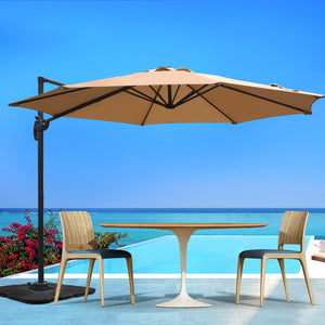 Instahut Roma Outdoor Umbrella - Beige