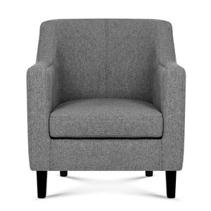 Artiss Fabric Dining Armchair - Grey
