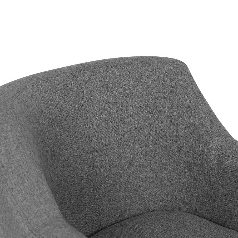 Artiss Fabric Dining Armchair - Grey