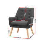 Armchair Tub Single Dining Chair 