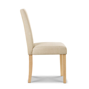 Artiss Set of 2 Fabric Dining Chair - Beige