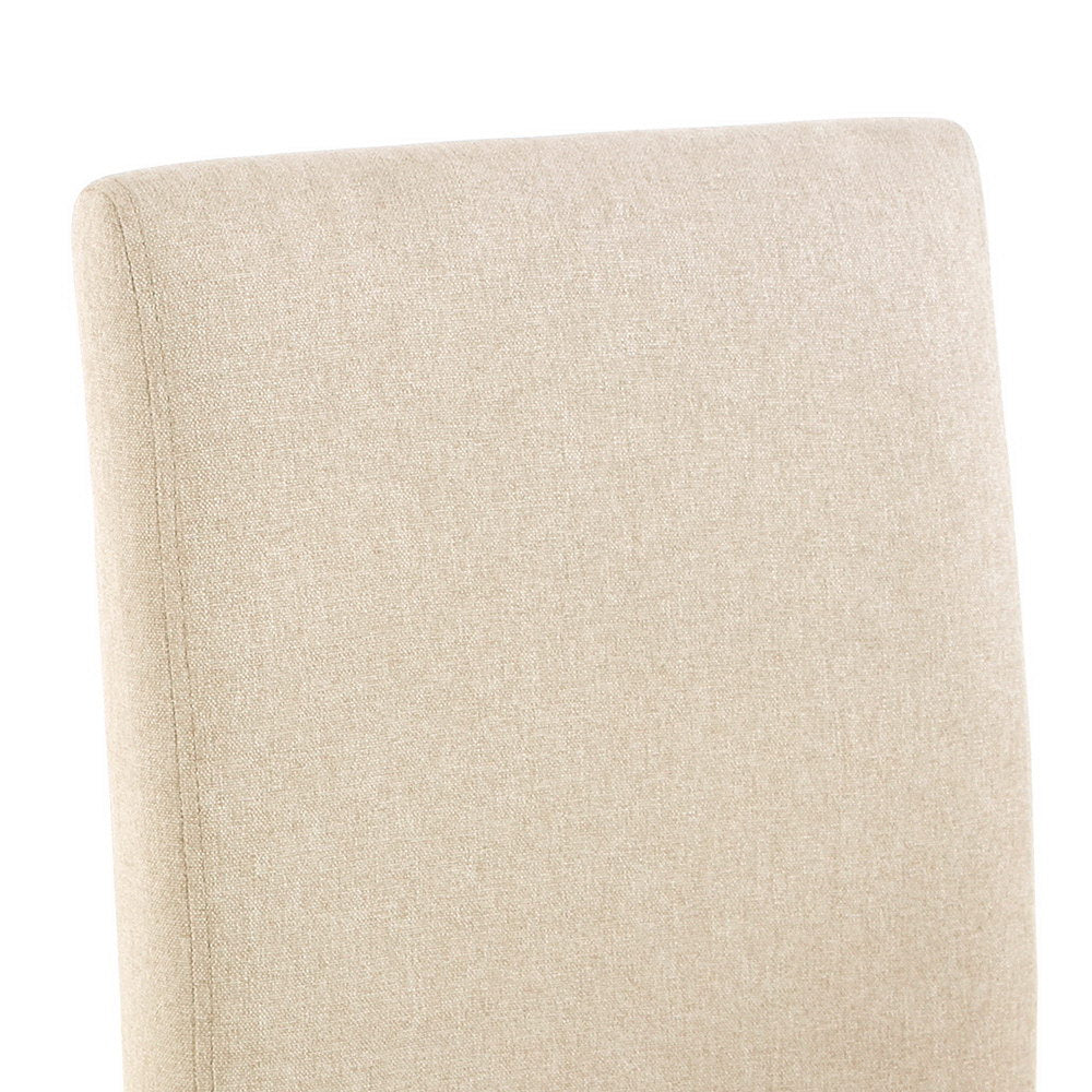 Artiss Set of 2 Fabric Dining Chair - Beige