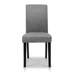 Artiss Set of 2 Fabric Dining Chairs - Grey