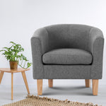 Artiss Abby Fabric Armchair - Grey