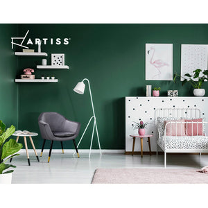 Artiss Armchair Accent Chair Retro Wooden Armchairs Single Sofa Velvet Seat Grey