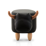 Artiss Kids Cow Animal Stool - Black