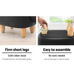 Artiss Kids Cow Animal Stool - Black