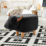 Artiss Kids Cow Animal Stool - Black