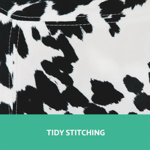 Artiss Kids Cow Animal Stool - Black & White