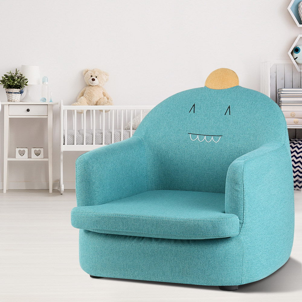 Artiss Kids Fabric Armchair Couch Dinosaur Chair Green