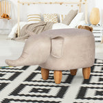 Artiss Kids Elephant Animal Stool - Beige