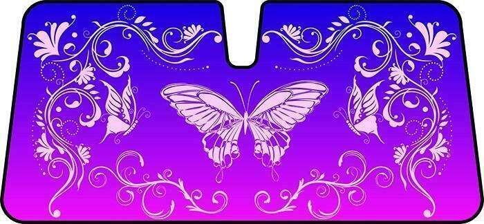 Premium Sun Shade [147cm x 68.5cm] - BUTTERFLY PINK