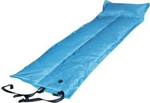 Trailblazer Self-Inflatable Foldable Air Mattress With Pillow - LIGHT BLUE