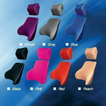 Peach Memory Foam Lumbar Back & Neck Pillow Support Back Cushion Office Car Seat