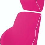 Pink Memory Foam Lumbar Back & Neck Pillow Support Back Cushion Office Car Seat
