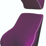 Purple Memory Foam Lumbar Back & Neck Pillow Support Back Cushion Office Car Seat